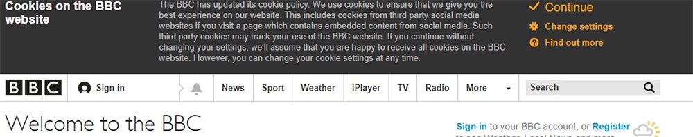 BBC Cookies Notice